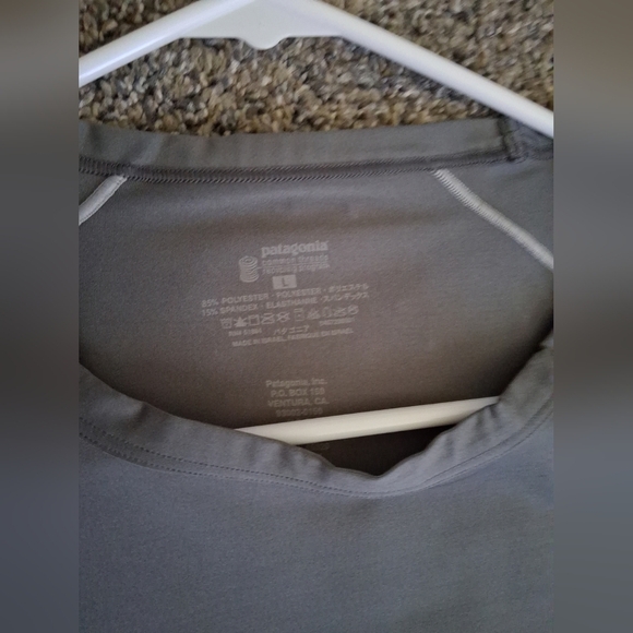 Patagonia Capiline Midweight Base Layer Gray Large Outdoors Hiking - Picture 2 of 8